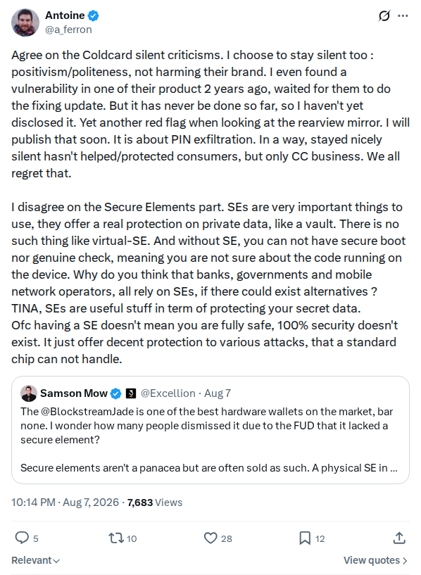 Captured screenshot of the post by @a_ferron