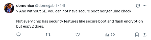 Captured screenshot of the reply by @domegabri