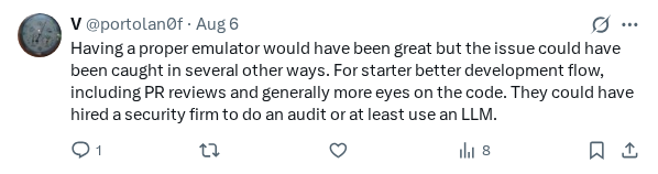 Captured screenshot of the reply by @portolan0f