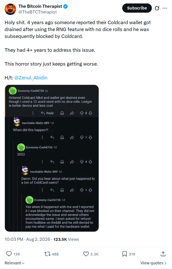 Captured screenshot: Claimed four-year-old drain report
