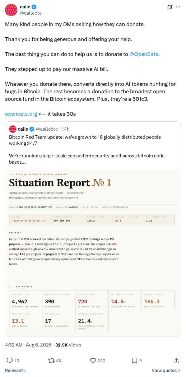 Captured screenshot: Callebtc 2085101769500377193