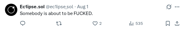 Captured screenshot of the reply by @ec1ipse_sol