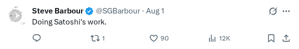Captured screenshot of the reply by @SGBarbour
