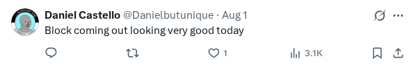 Captured screenshot of the reply by @Danielbutunique