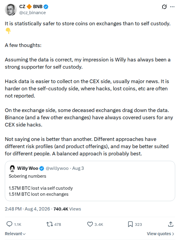 Captured screenshot: Cz_binance 2084531849515131231