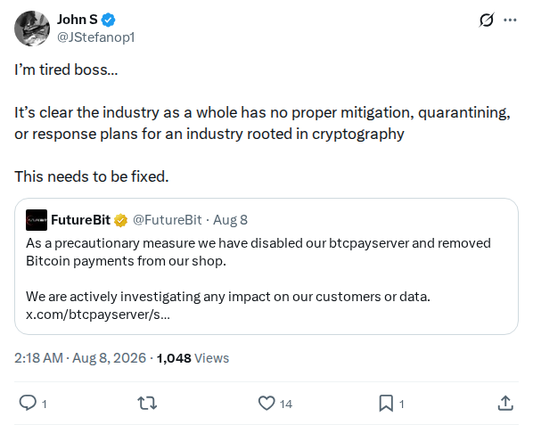 Captured screenshot: Industry incident-response process critique