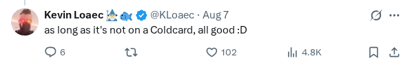 Captured screenshot of the reply by @KLoaec