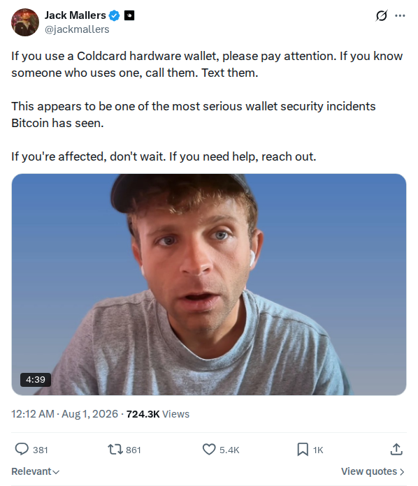 Captured screenshot: Strike CEO severity alert