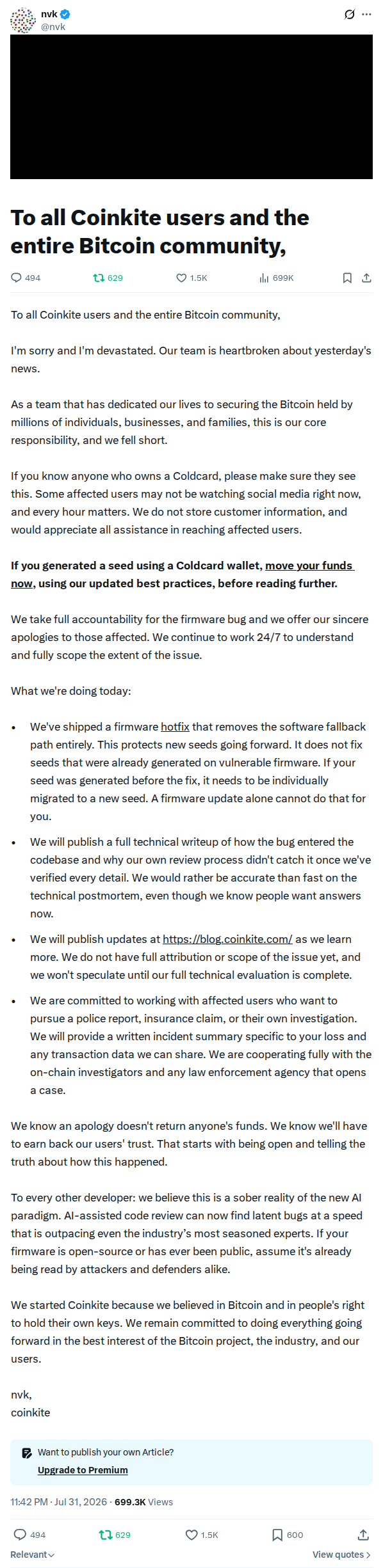 Captured screenshot: Full accountability statement