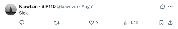 Captured screenshot of the reply by @kiawtzin