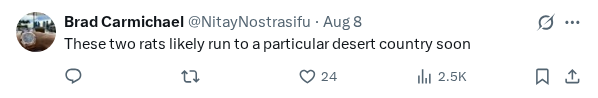 Captured screenshot of the reply by @NitayNostrasifu