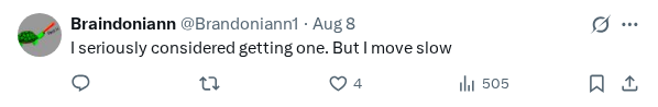 Captured screenshot of the reply by @Brandoniann1