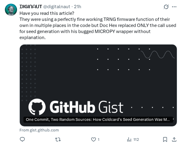 Captured screenshot of the reply by @digitalnaut