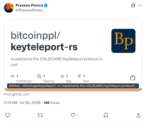 Captured screenshot: Praveen Perera media post, 2026-07-29