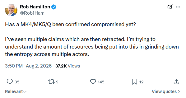 Captured screenshot: Mk4-class confirmation question