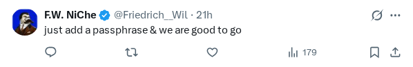 Captured screenshot of the reply by @Friedrich__Wil