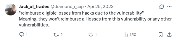 Captured screenshot of the reply by @diamond_r_cap