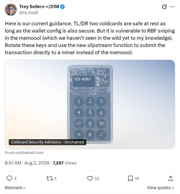Captured screenshot: Two-COLDCARD multisig guidance